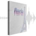 Paris Watercolor Architecture Vertical Canvas Print