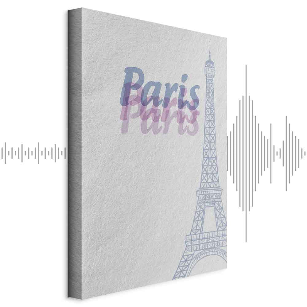 Paris Watercolor Architecture Vertical Canvas Print