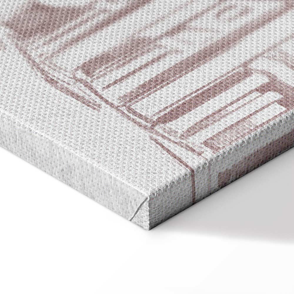 Berlin Watercolour Architecture Canvas Print