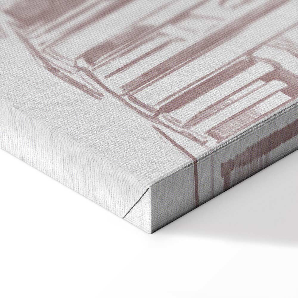 Berlin Watercolour Architecture Canvas Print