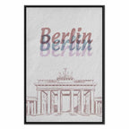 Berlin Watercolour Architecture Canvas Print