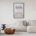 Berlin Watercolour Architecture Canvas Print