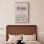 Berlin Watercolour Architecture Canvas Print