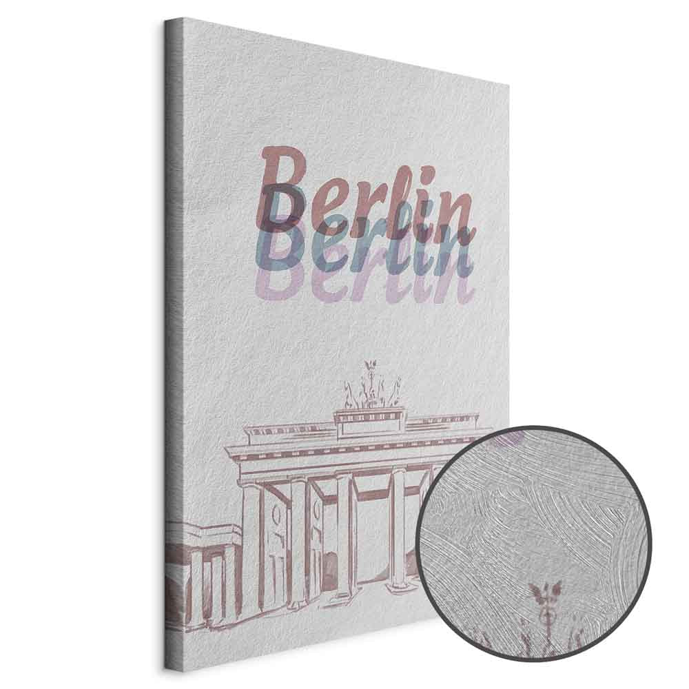 Berlin Watercolour Architecture Canvas Print
