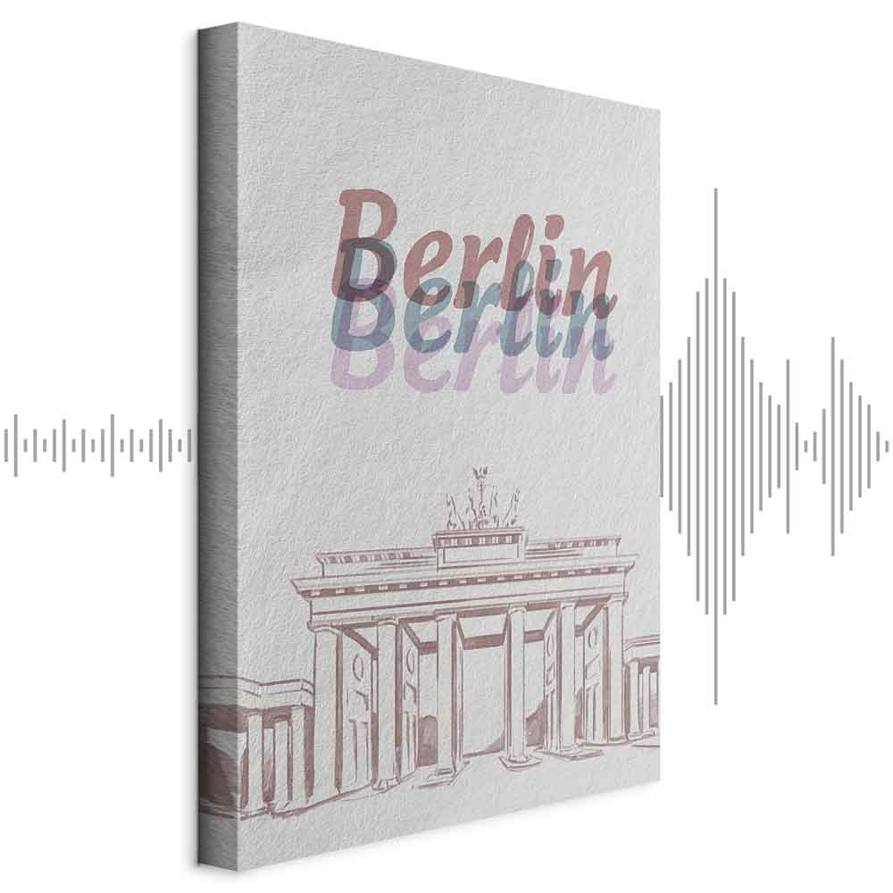 Berlin Watercolour Architecture Canvas Print
