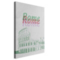 Rome Watercolour Architecture Vertical Canvas Print