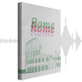 Rome Watercolour Architecture Vertical Canvas Print