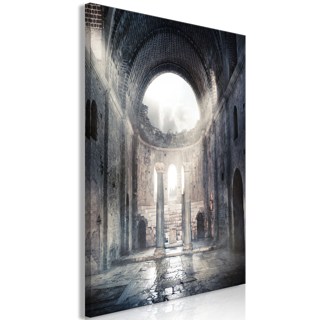 Canvas Print Cityscape Wall Art - Chamber of Secrets (1 Part) Vertical