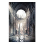 Stone Chamber Architecture Vertical Canvas Print