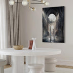 Stone Chamber Architecture Vertical Canvas Print