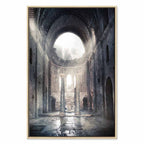 Stone Chamber Architecture Vertical Canvas Print