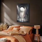 Stone Chamber Architecture Vertical Canvas Print