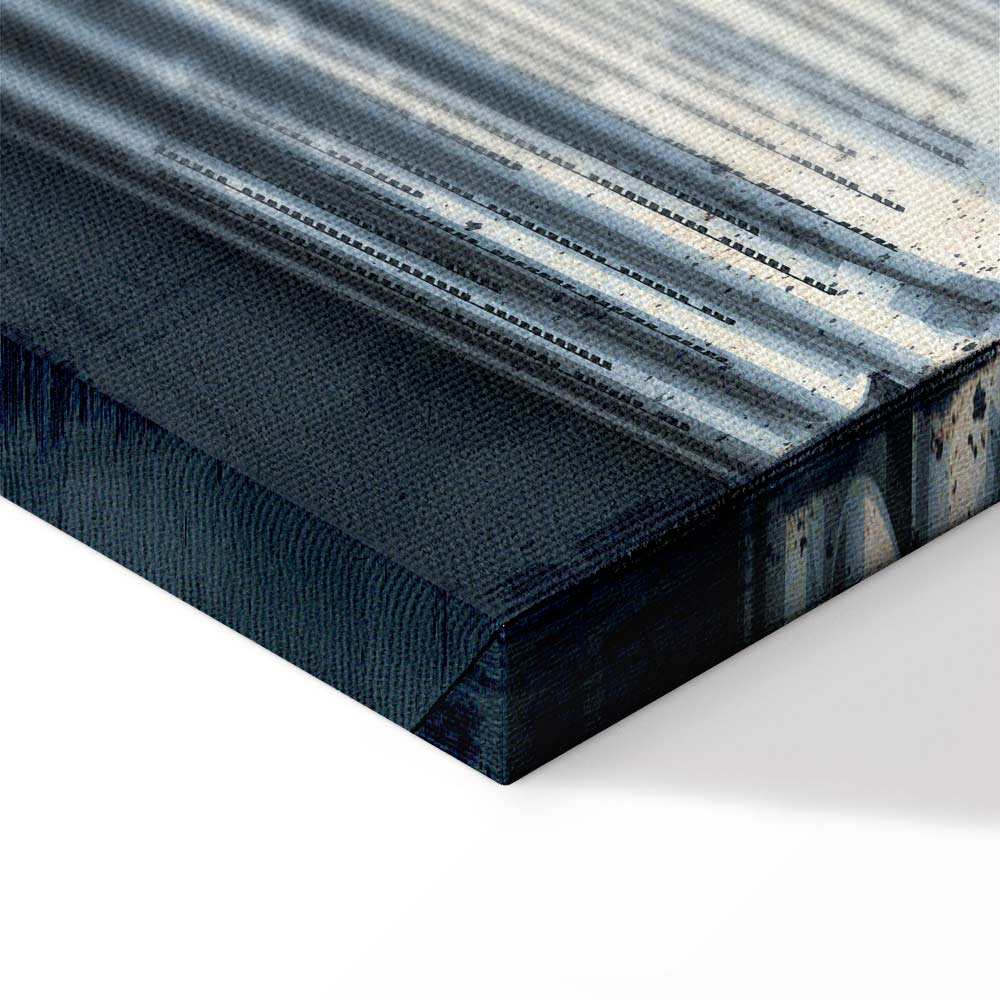 Metropolis Skyline Typography Canvas Print