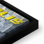 Metropolis Skyline Typography Canvas Print