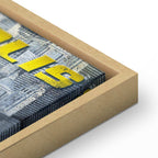 Metropolis Skyline Typography Canvas Print