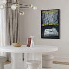 Metropolis Skyline Typography Canvas Print