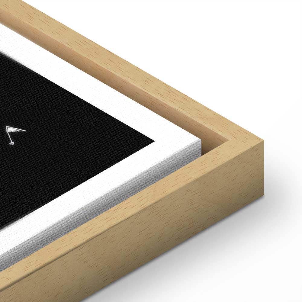 Gdansk City Plan Map Vertical Canvas Print