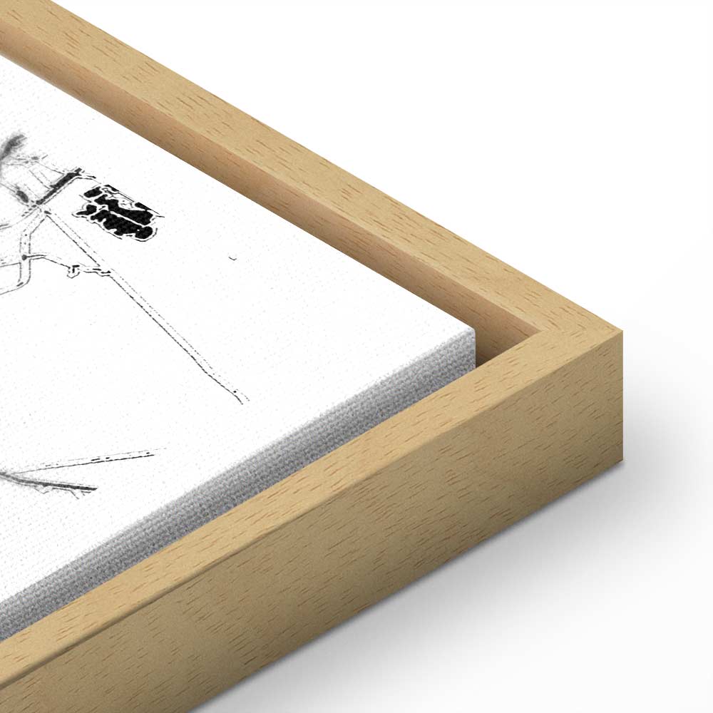 Poznan City Plan Map Vertical Canvas Print