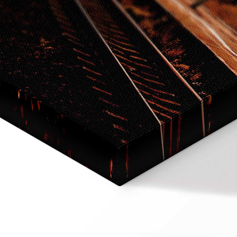 Cloudy Sky Landscape Vertical Canvas Print