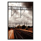 Cloudy Sky Landscape Vertical Canvas Print