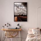 Cloudy Sky Landscape Vertical Canvas Print