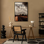 Cloudy Sky Landscape Vertical Canvas Print