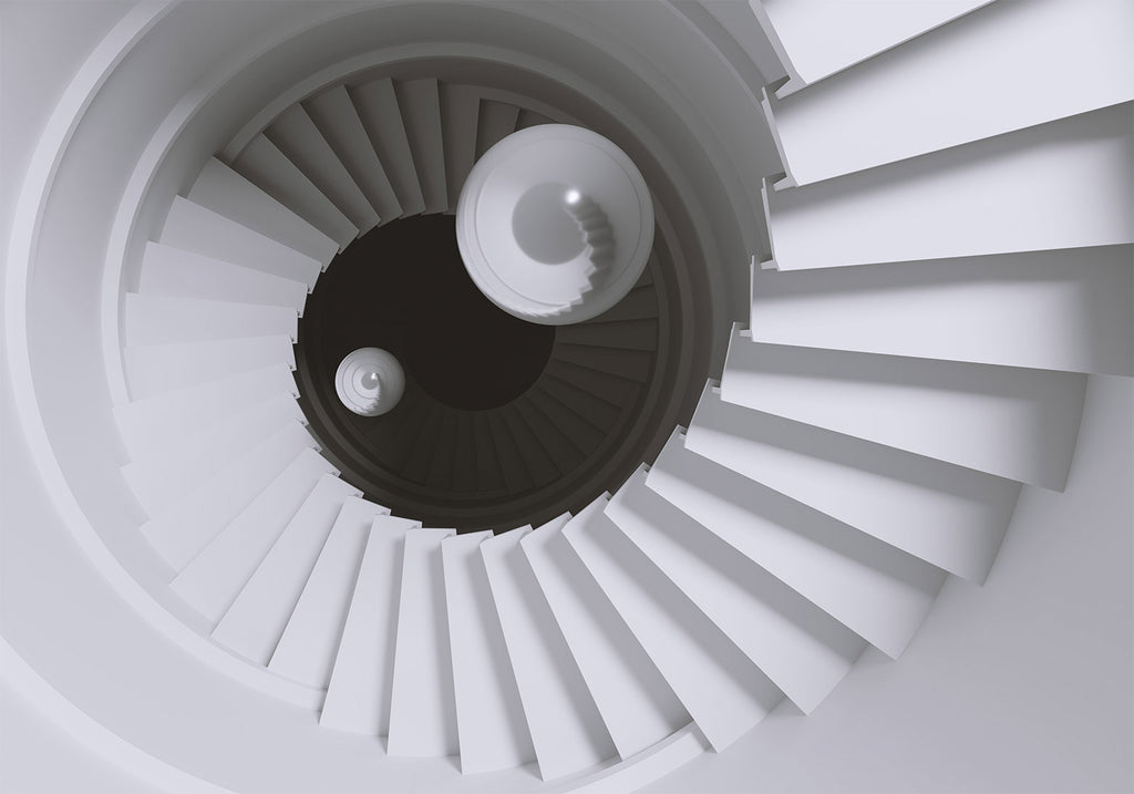 Wall Mural Time Tunnel Grey Brown