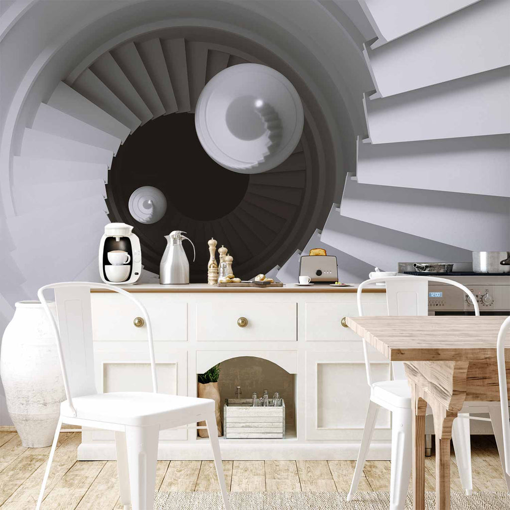 Wall Mural Time Tunnel Grey Brown