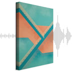 Abstract Geometric Stairs Composition Canvas Print