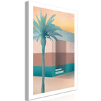 Pastel Alley Canvas Print Vertical (1 Part)
