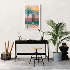 Pastel Tropical Alley Canvas Print