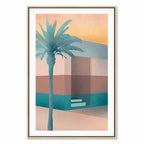 Pastel Tropical Alley Canvas Print
