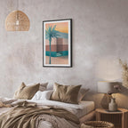 Pastel Tropical Alley Canvas Print