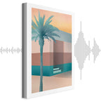 Pastel Tropical Alley Canvas Print