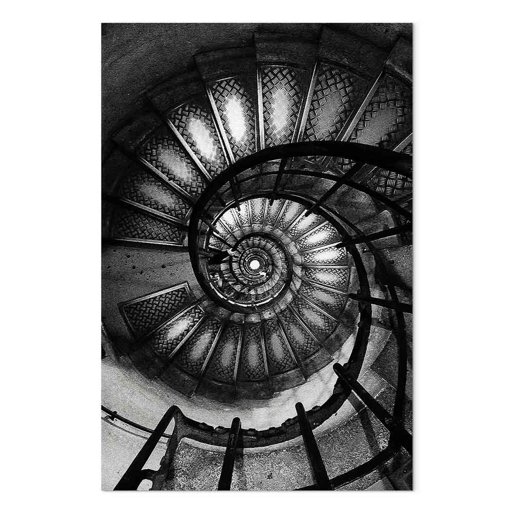 Spiral Staircase Architecture Canvas Print