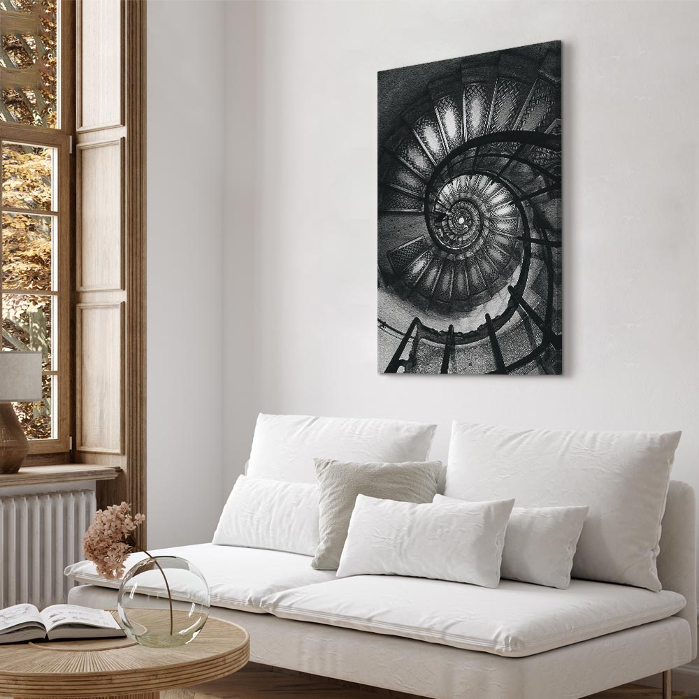 Spiral Staircase Architecture Canvas Print