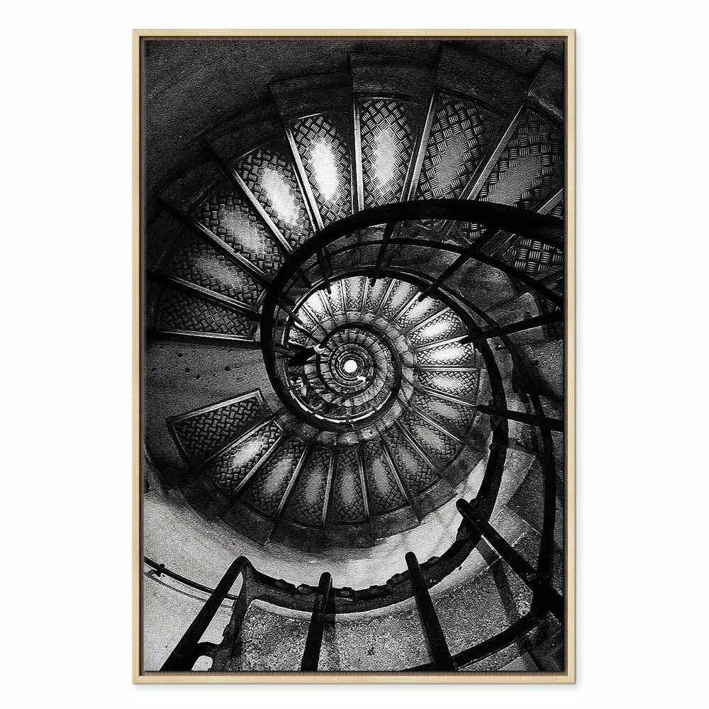 Spiral Staircase Architecture Canvas Print