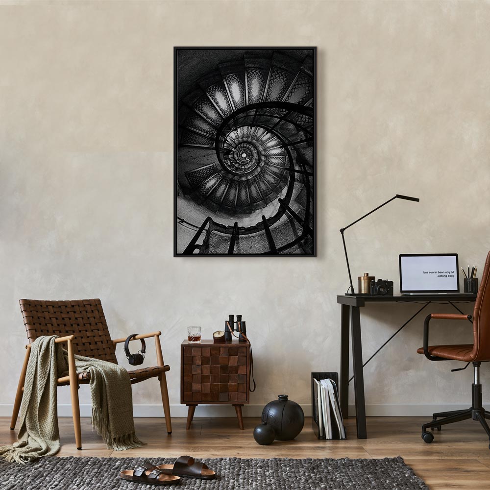 Spiral Staircase Architecture Canvas Print