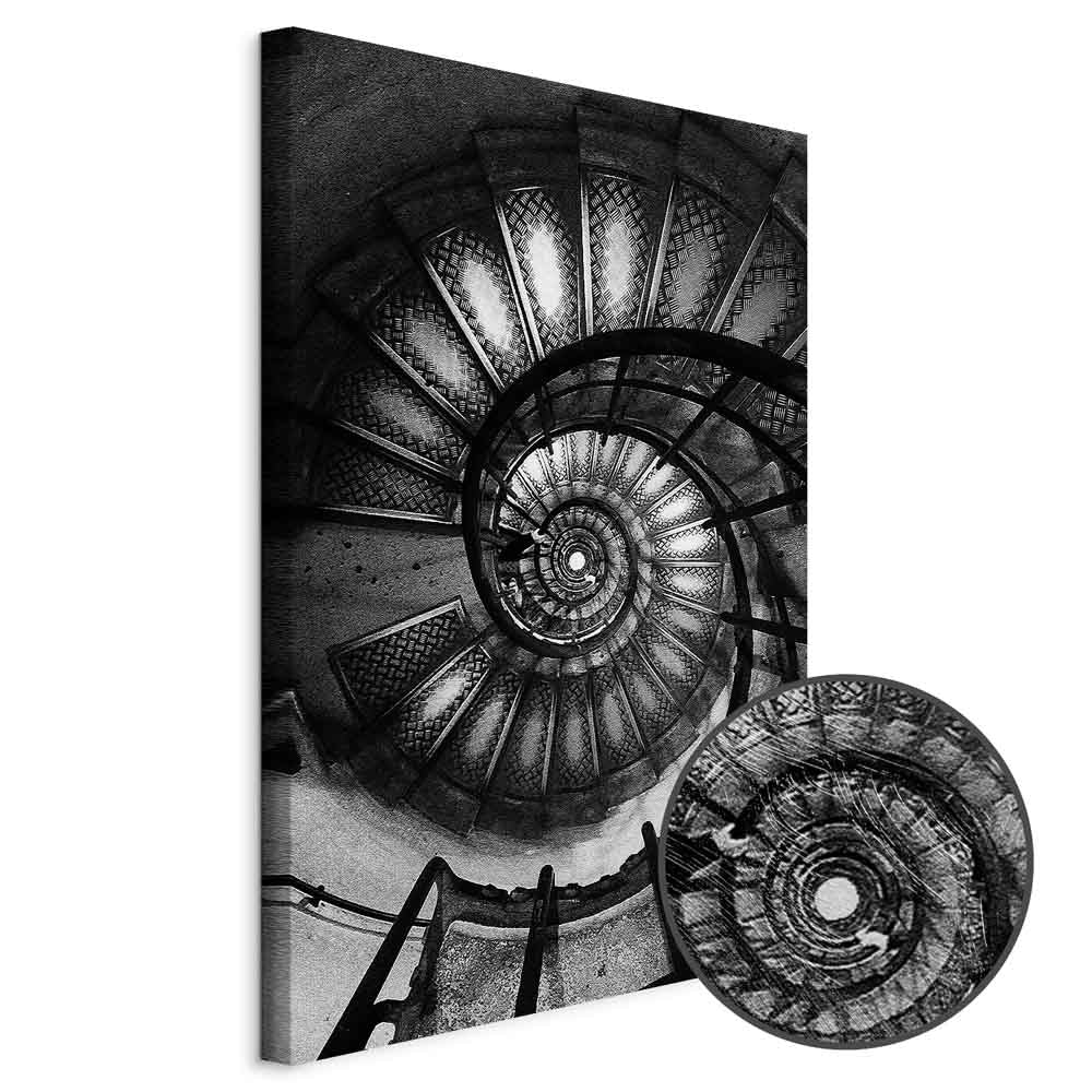 Spiral Staircase Architecture Canvas Print