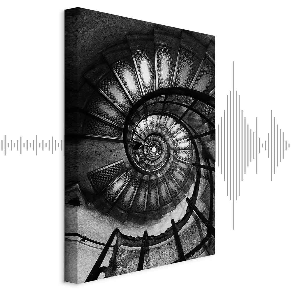 Spiral Staircase Architecture Canvas Print