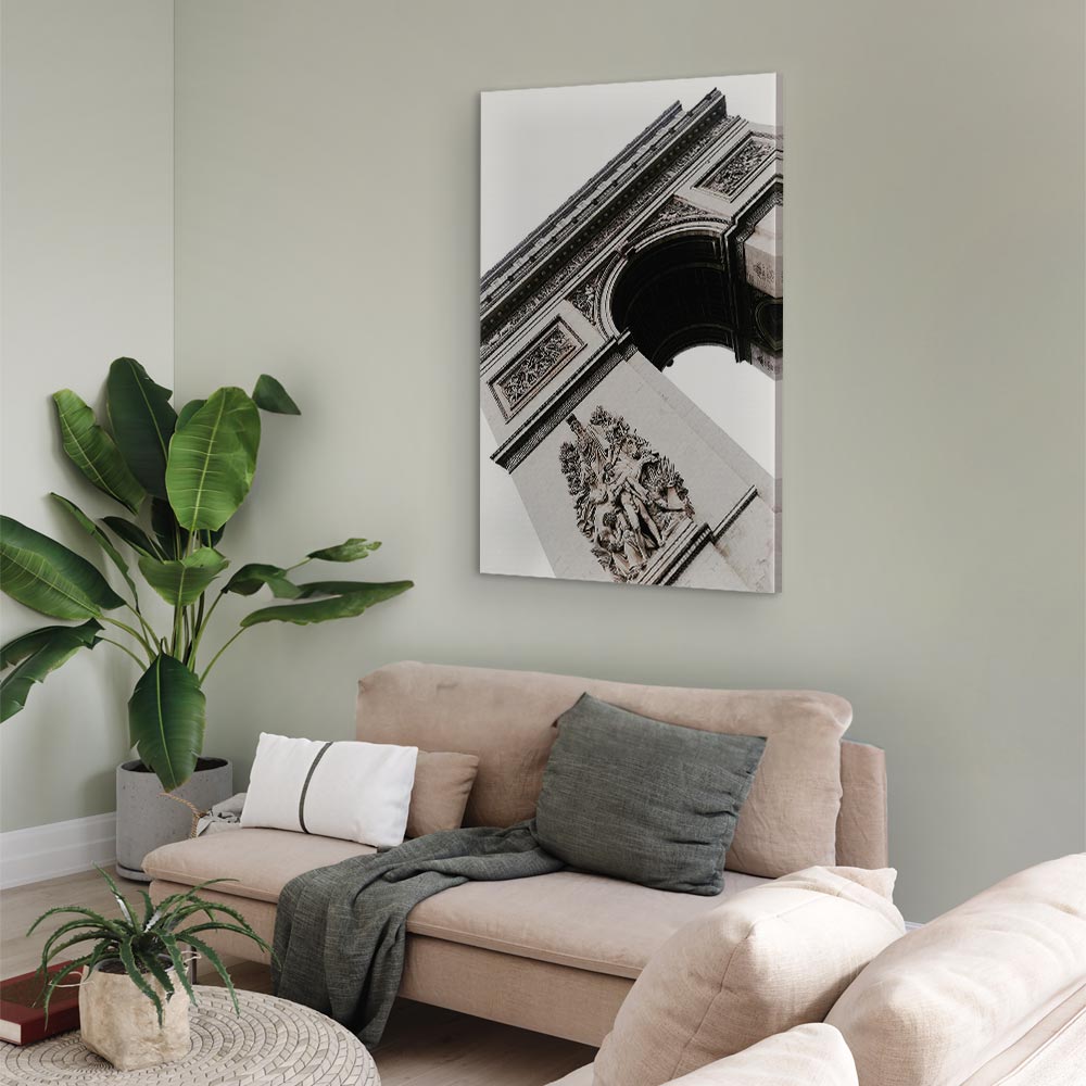 Triumphal Arch Architectural Photo Canvas Print