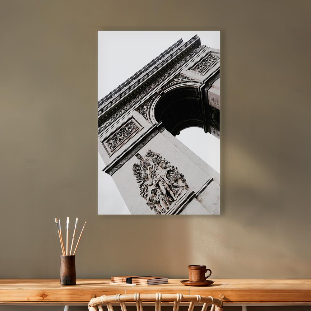 Triumphal Arch Architectural Photo Canvas Print