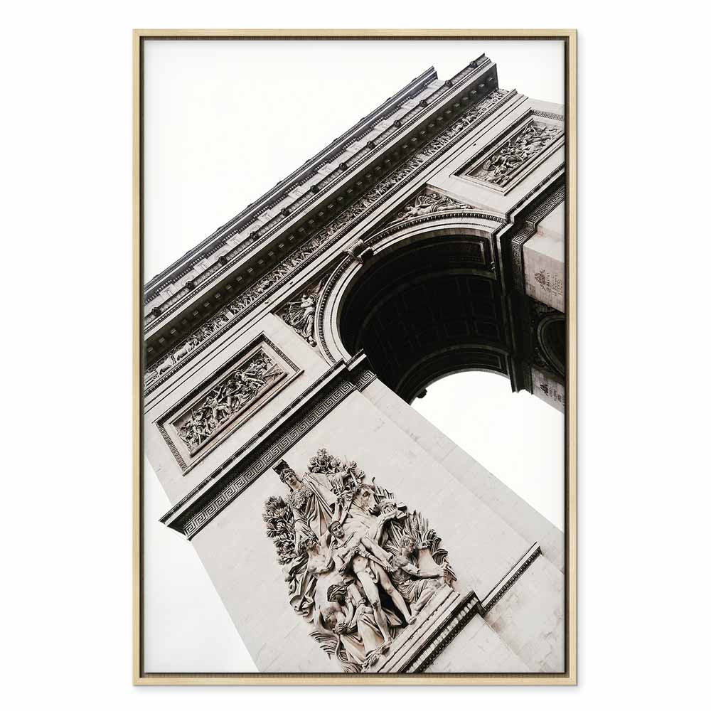 Triumphal Arch Architectural Photo Canvas Print