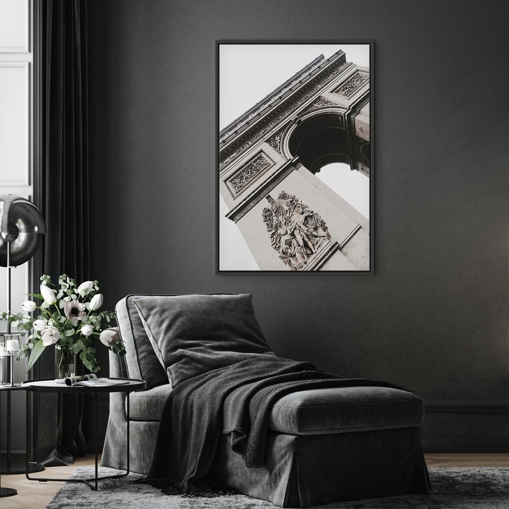 Triumphal Arch Architectural Photo Canvas Print