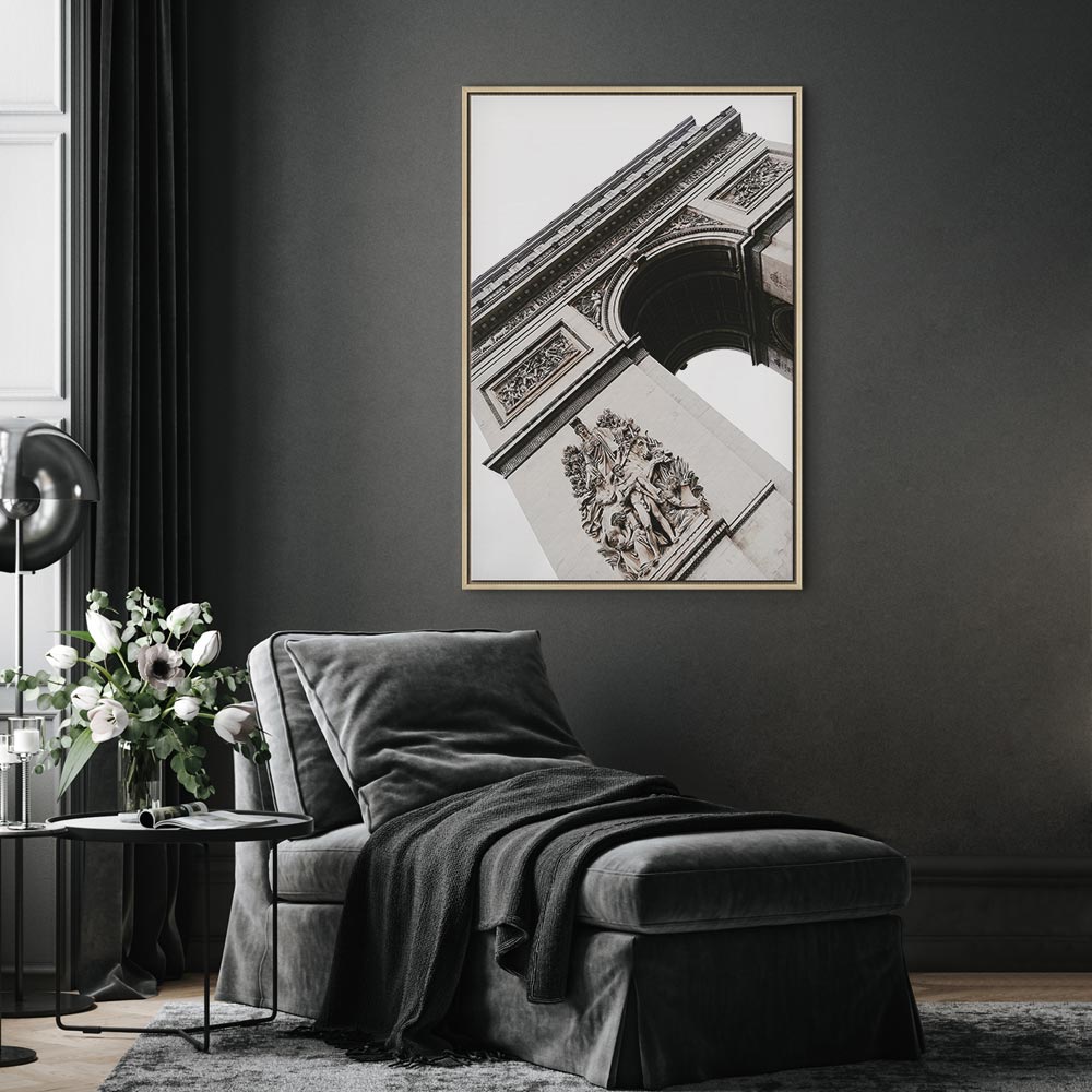 Triumphal Arch Architectural Photo Canvas Print