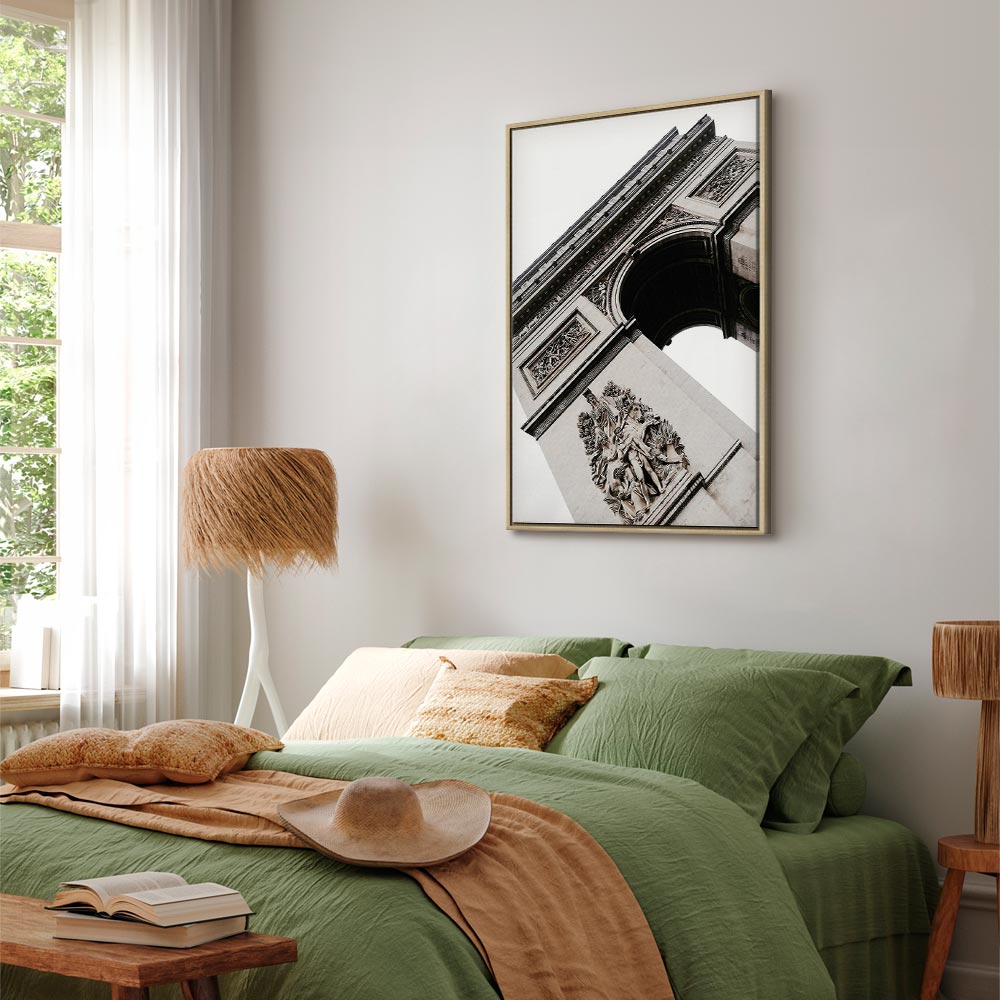 Triumphal Arch Architectural Photo Canvas Print