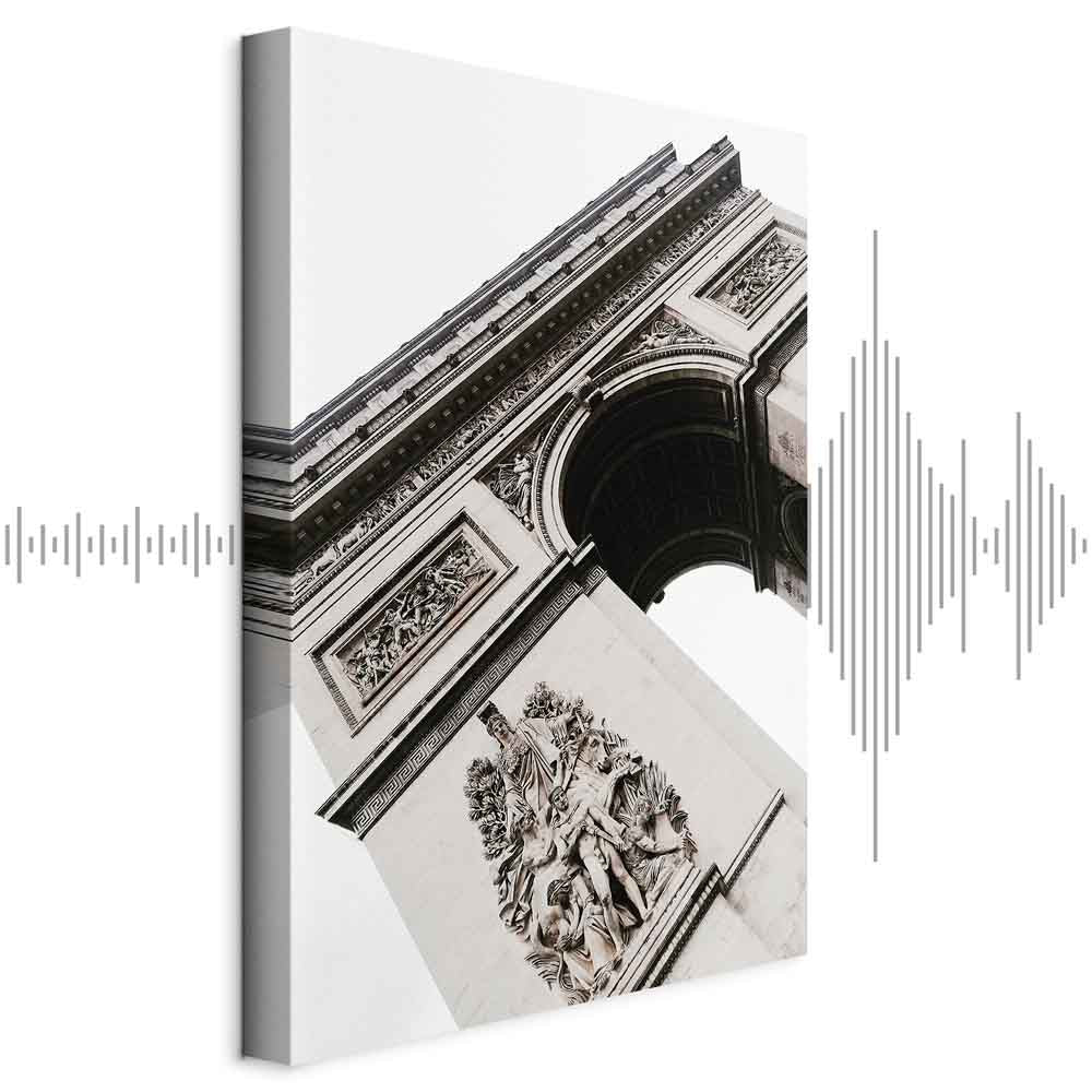 Triumphal Arch Architectural Photo Canvas Print