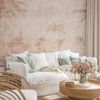 Wall Mural Leaves Indian Temple