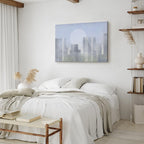 Modern Abstract City Skyline Wide Canvas Print