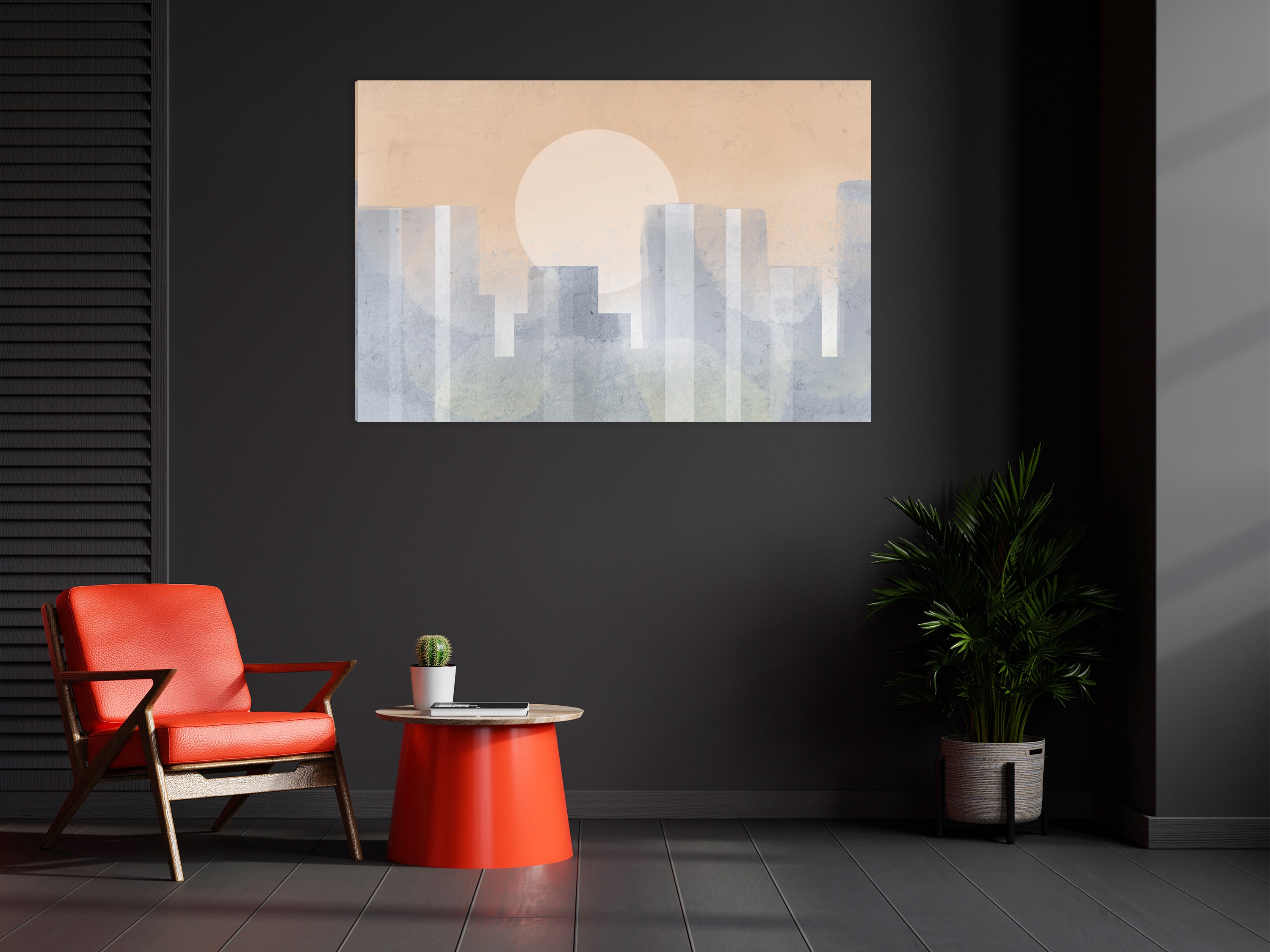 Canvas Print Modern City Wide 1 Part (Second Variant)